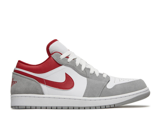 Air Jordan 1 Low SE Light Smoke Grey Gym Red